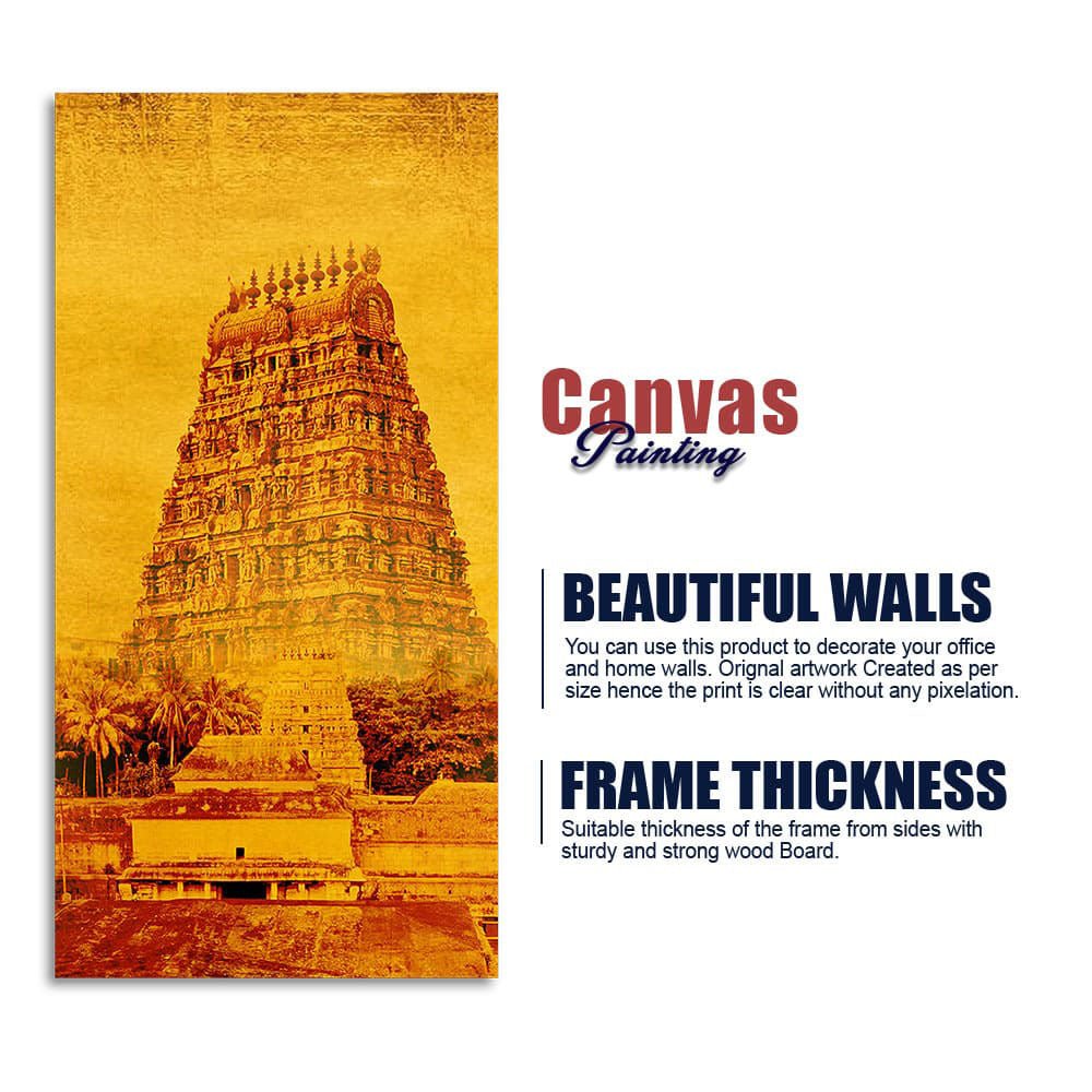 Ancient Temple of Tamilnadu Wall Painting - Decor Smart
