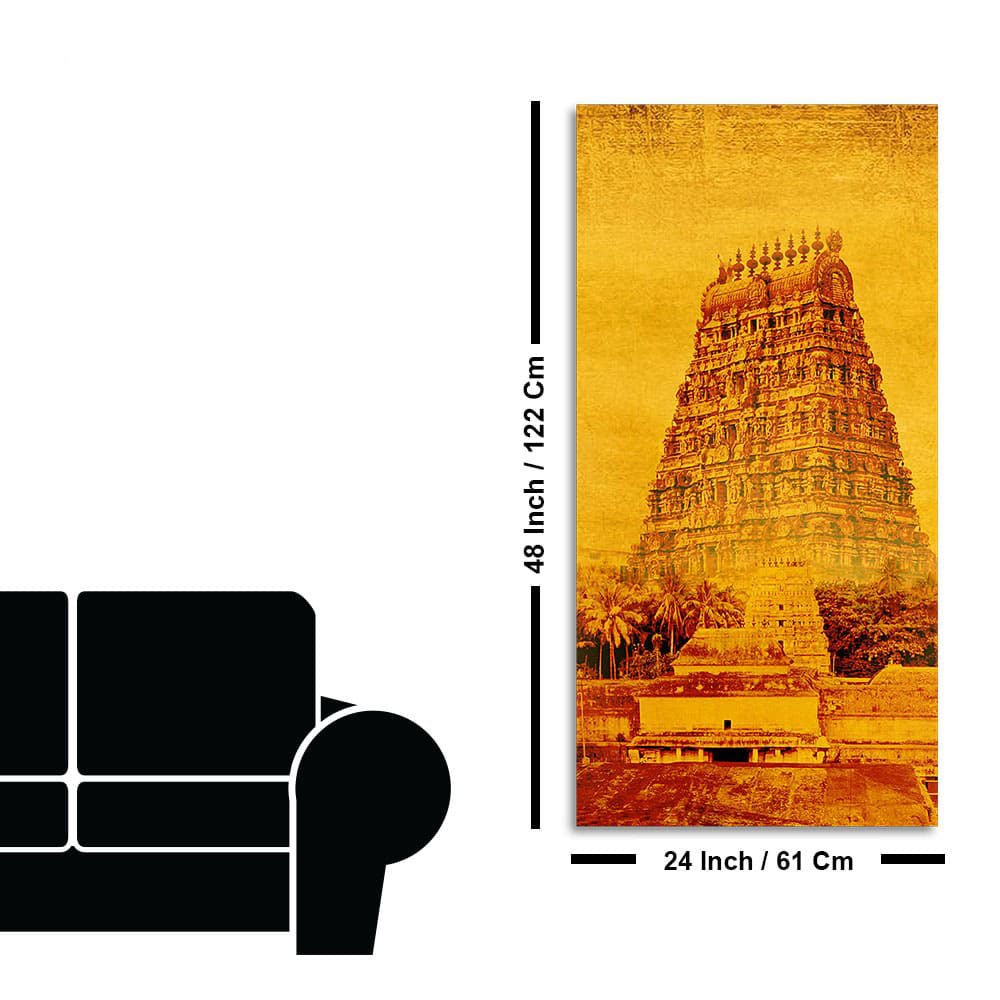 Ancient Temple of Tamilnadu Wall Painting - Decor Smart