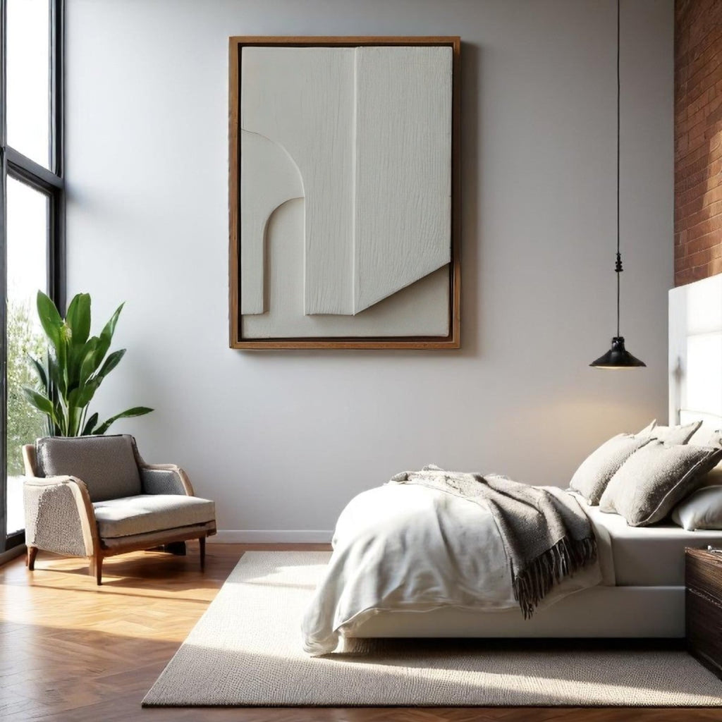 Arch Motif and Natural Finish 3D Wall Art Home Decor
