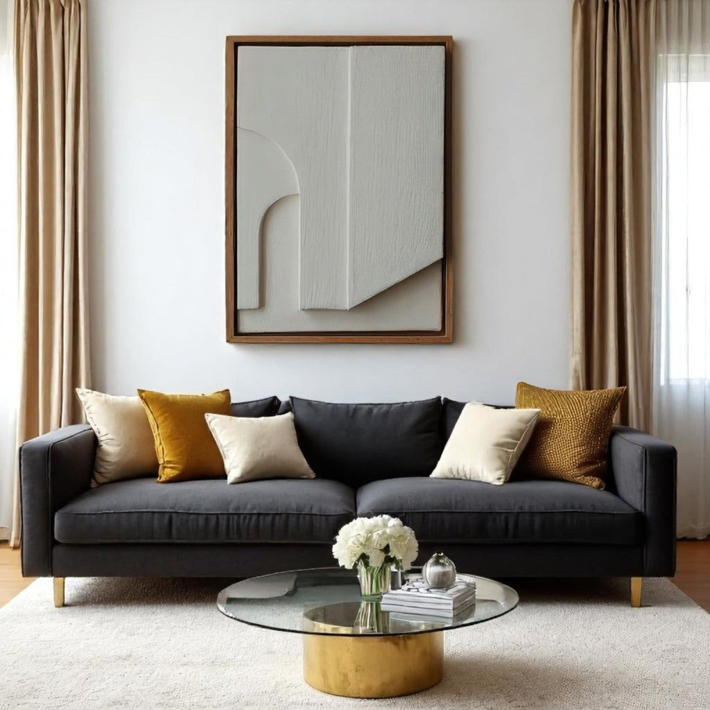 Arch Motif and Natural Finish 3D Wall Art Home Decor