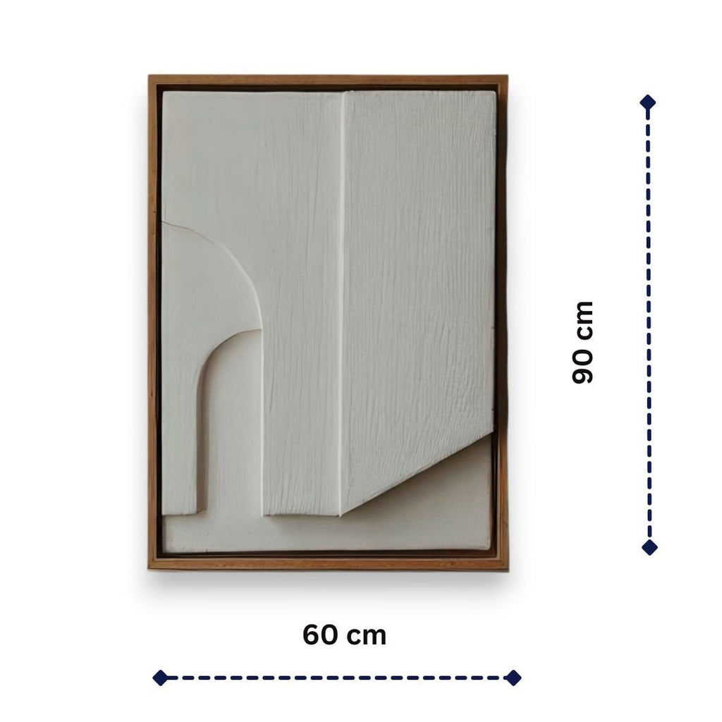 Arch Motif and Natural Finish 3D Wall Art Home Decor