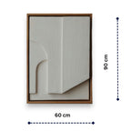 Arch Motif and Natural Finish 3D Wall Art Home Decor
