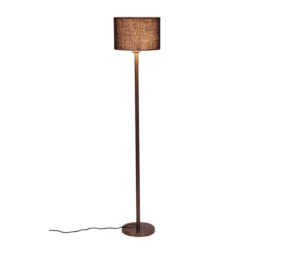 Artistic Blue Color Drum Shaped Designer Steel Floor Lamp