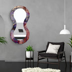 Artistic Curvy Acrylic Wall Mirror with Abstract Frame Design