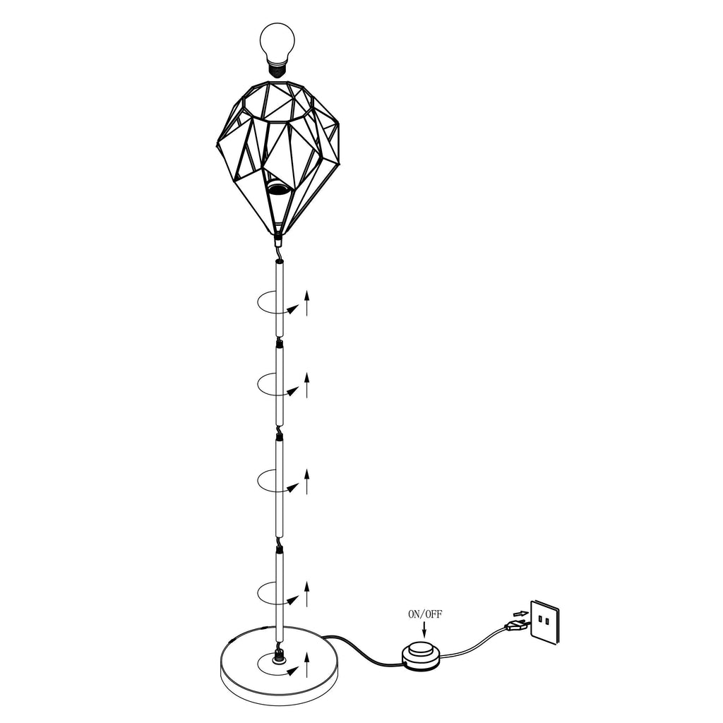 Artistic Designer Metal Finish Floor Lamp
