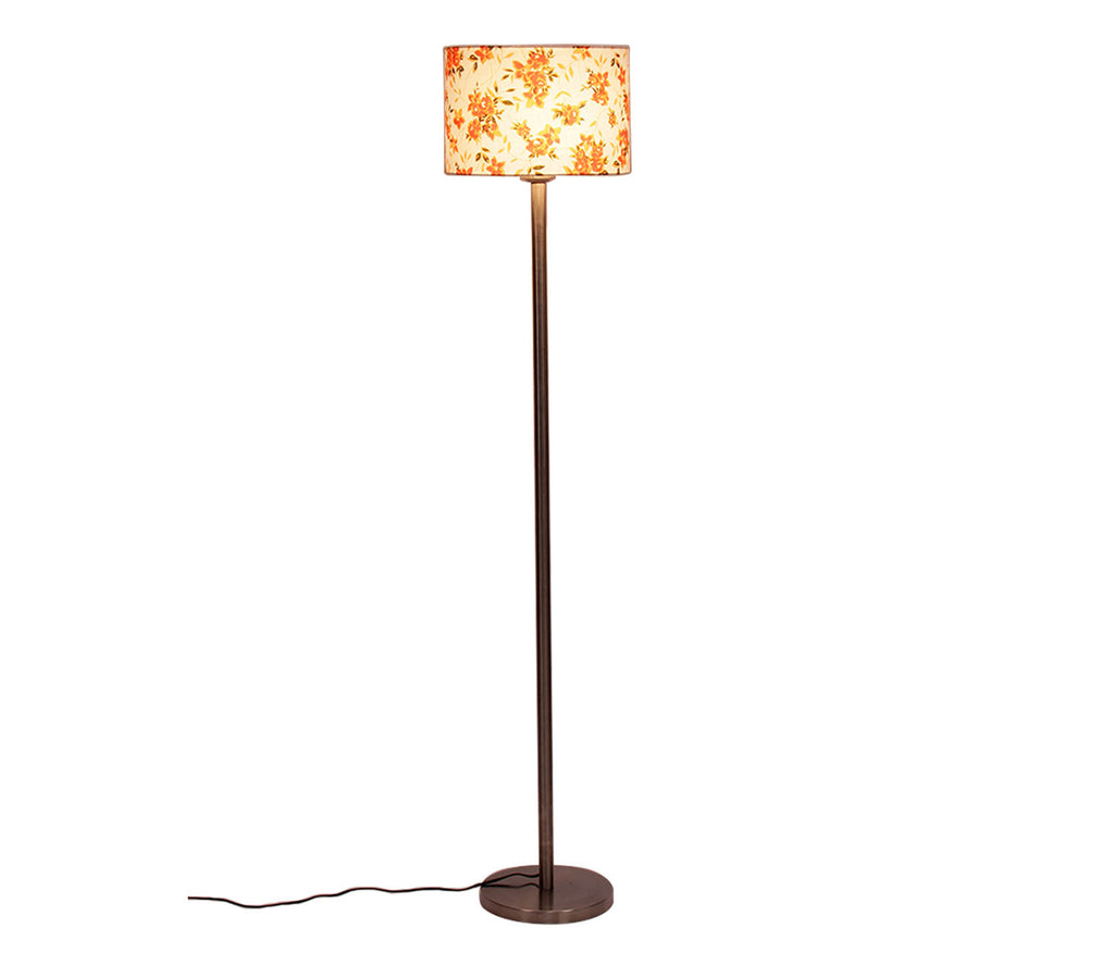 Artistic Multi Color Drum Shaped Designer Steel Floor Lamp