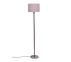 Artistic Peach Color Drum Shaped Designer Steel Floor Lamp