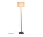 Artistic Peach Color Drum Shaped Designer Steel Floor Lamp