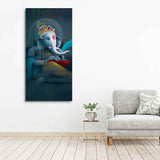 Auspicious God Ganesha Canvas Wall Painting - Decor Smart