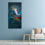 Auspicious God Ganesha Canvas Wall Painting - Decor Smart
