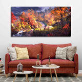 Autumn Season Nature's Scenery Wall Painting - Decor Smart