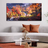 Autumn Season Nature's Scenery Wall Painting - Decor Smart