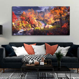 Autumn Season Nature's Scenery Wall Painting - Decor Smart
