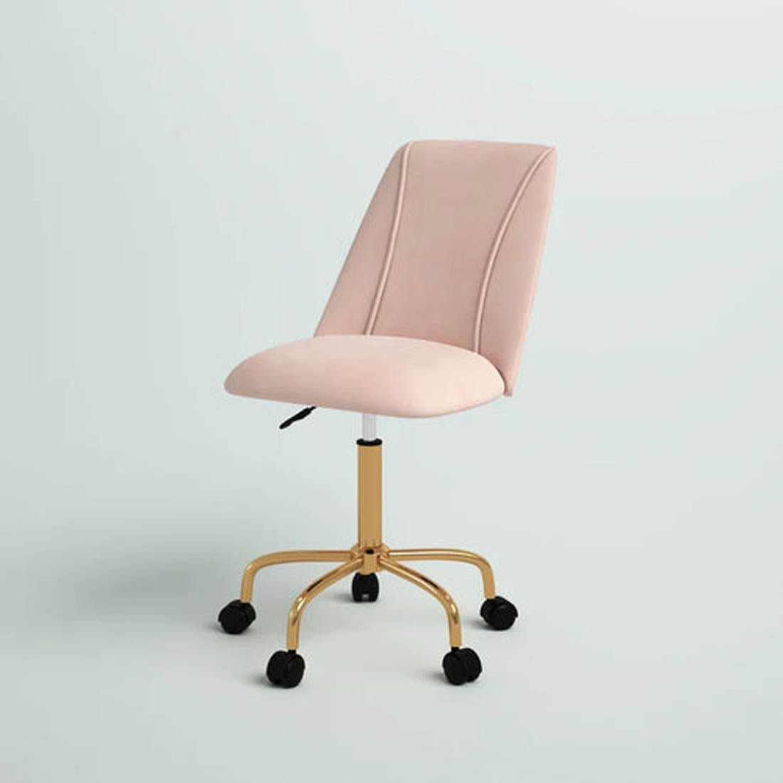 Baby Pink Velvet Luxury Style Swivel Accent Chair - Decor Smart