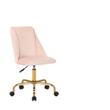 Baby Pink Velvet Luxury Style Swivel Accent Chair - Decor Smart