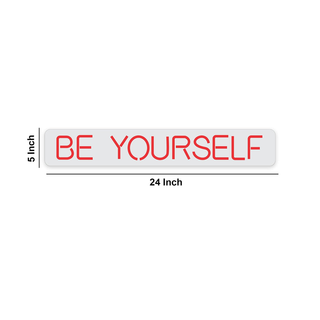 Be Yourself Text Beautiful Neon Sign LED Light
