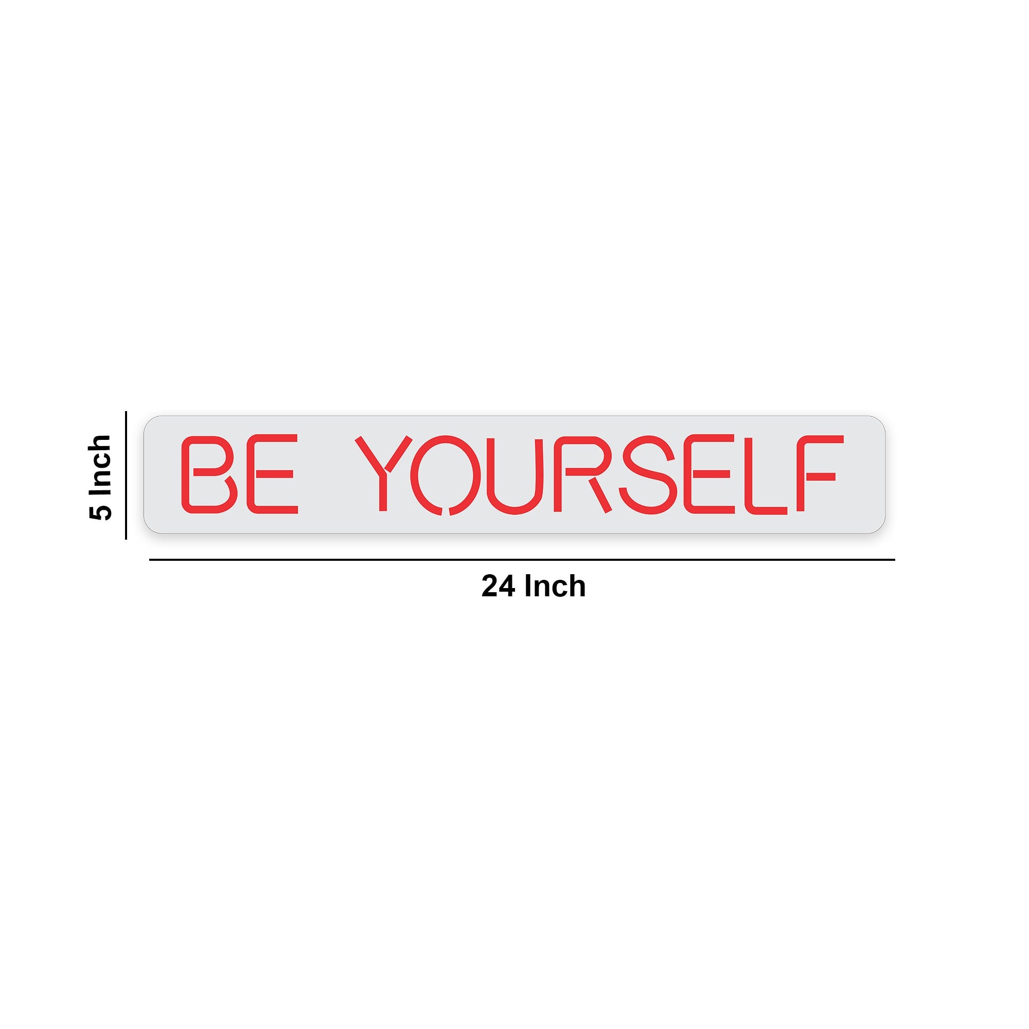 Be Yourself Text Beautiful Neon Sign LED Light
