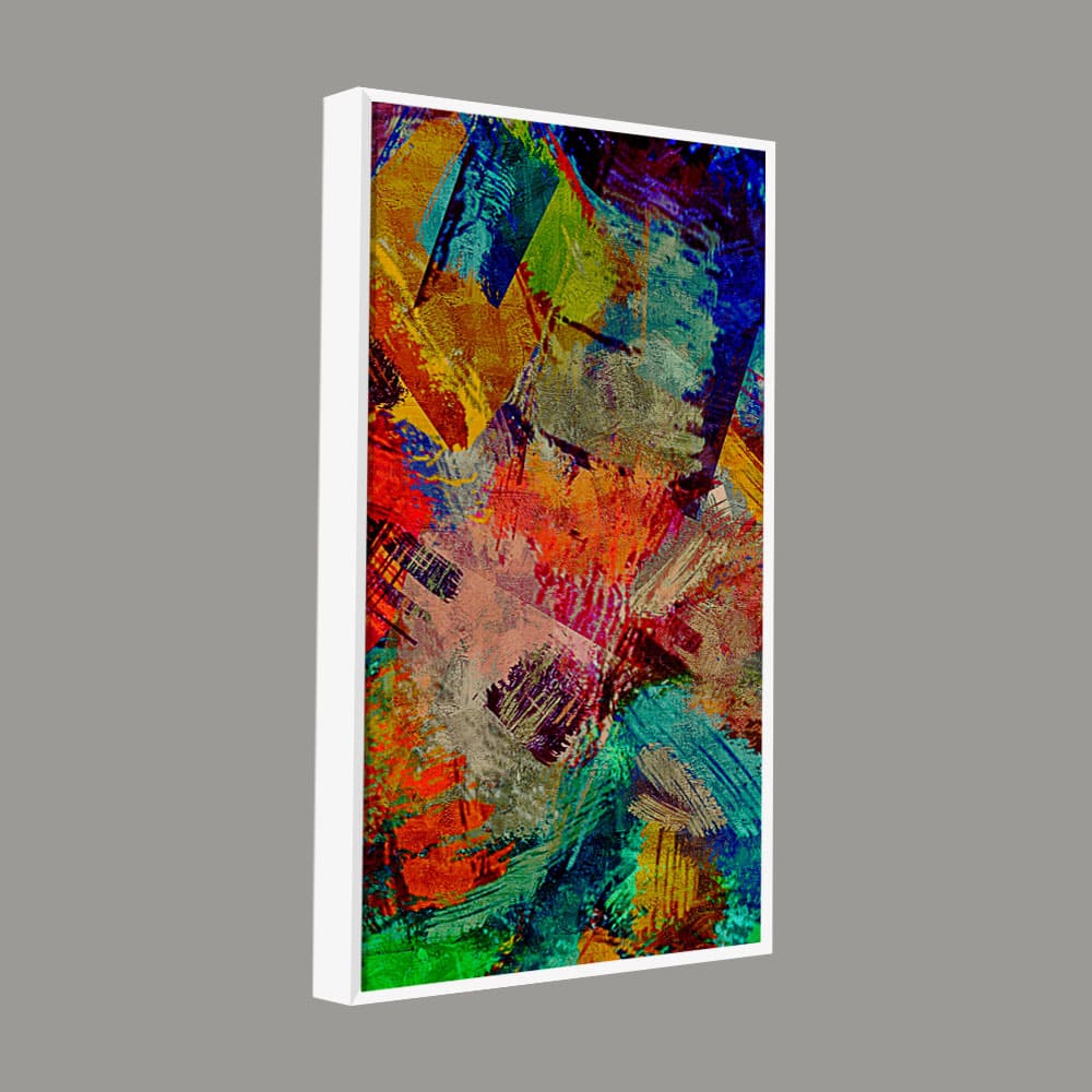 Beautiful Abstract Colorful Textured art Canvas Wall Painting - Decor Smart