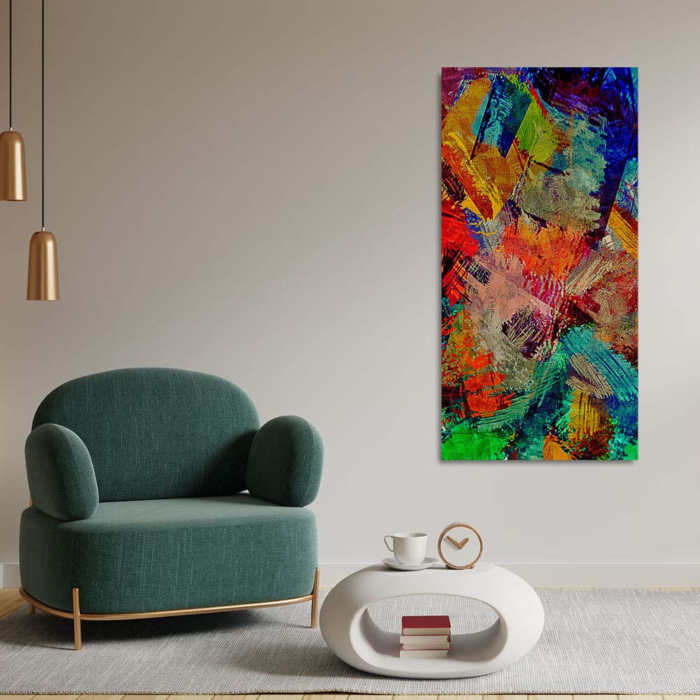 Beautiful Abstract Colorful Textured art Canvas Wall Painting - Decor Smart