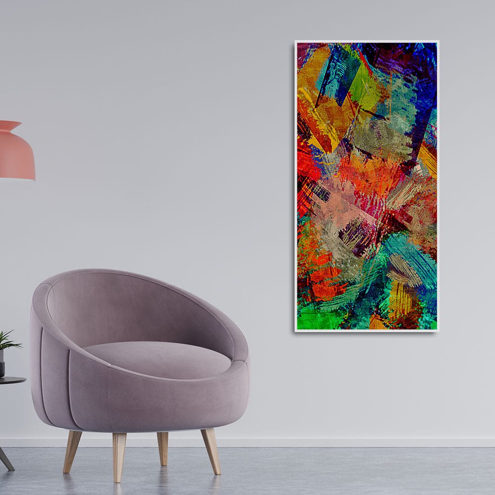 Beautiful Abstract Colorful Textured art Canvas Wall Painting - Decor Smart