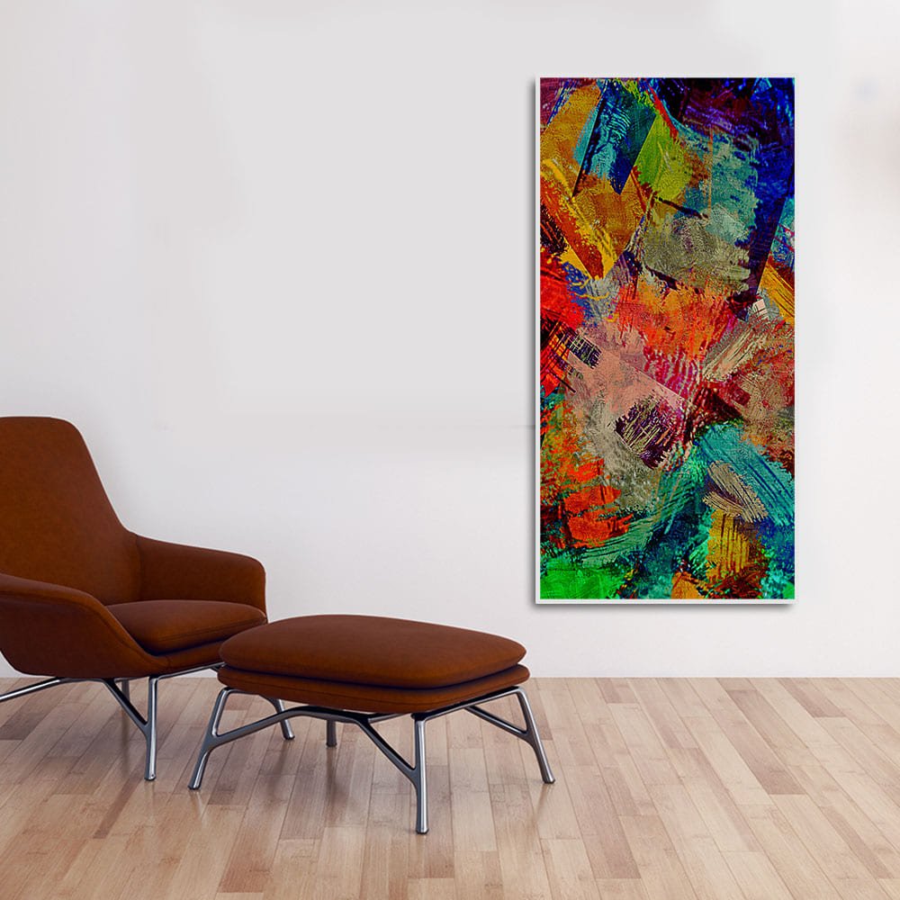 Beautiful Abstract Colorful Textured art Canvas Wall Painting - Decor Smart