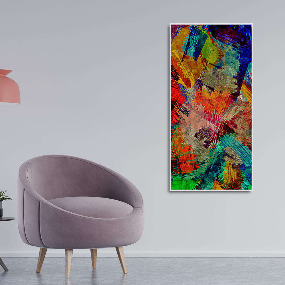 Beautiful Abstract Colorful Textured art Canvas Wall Painting