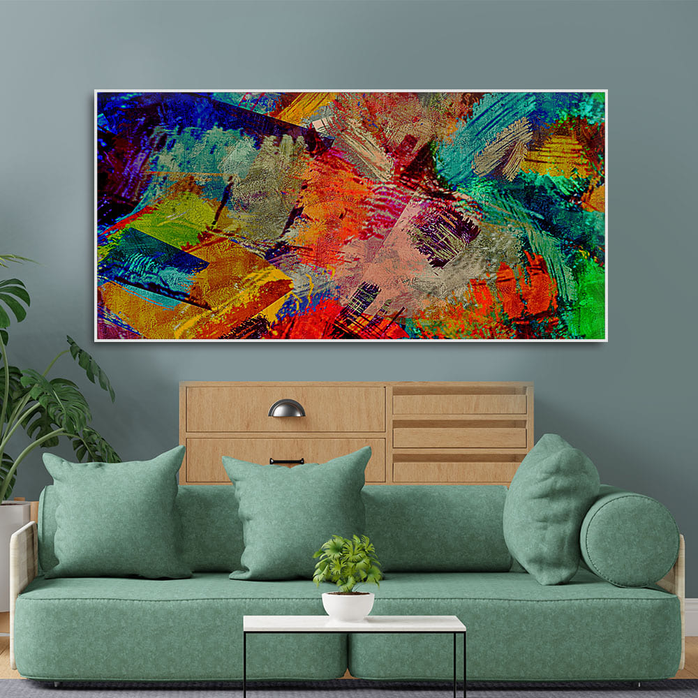 Beautiful Abstract Colorful Textured art Premium Canvas Wall Painting