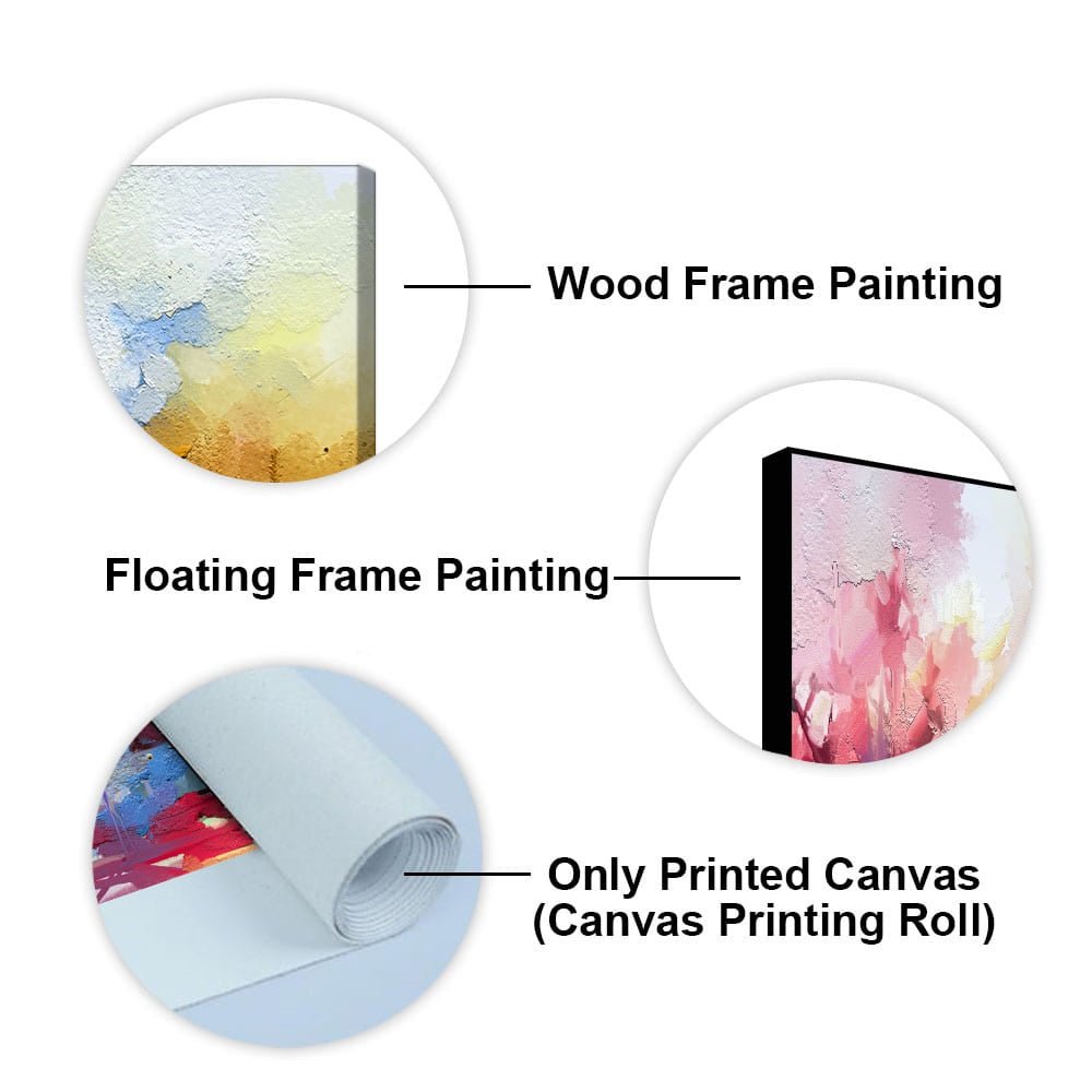 Beautiful Abstract Tree Multi Color Canvas Wall Painting - Decor Smart