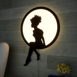 Beautiful Angel Backlit Wooden Wall Decor with LED Night Light - Decor Smart