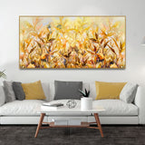 Beautiful Autumn Season with Yellow Leaves Canvas Wall Painting - Decor Smart