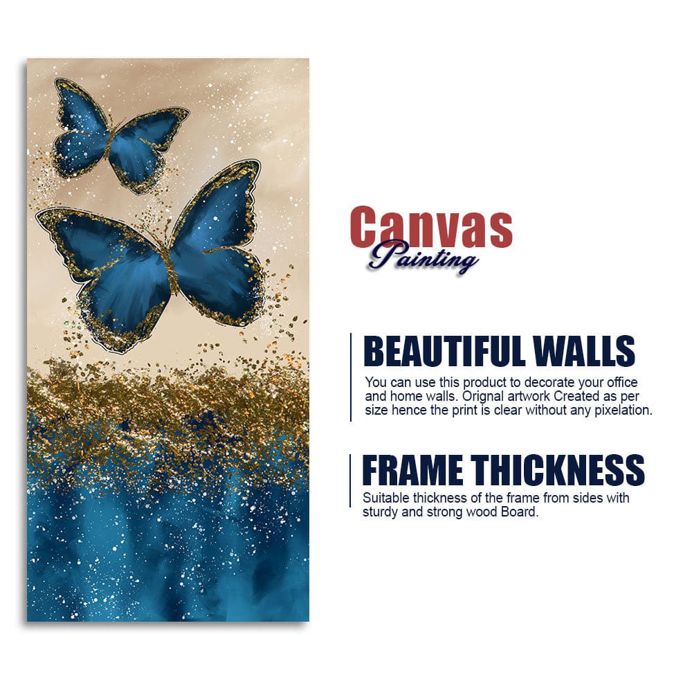Beautiful Butterfly Premium Canvas Wall Painting - Decor Smart