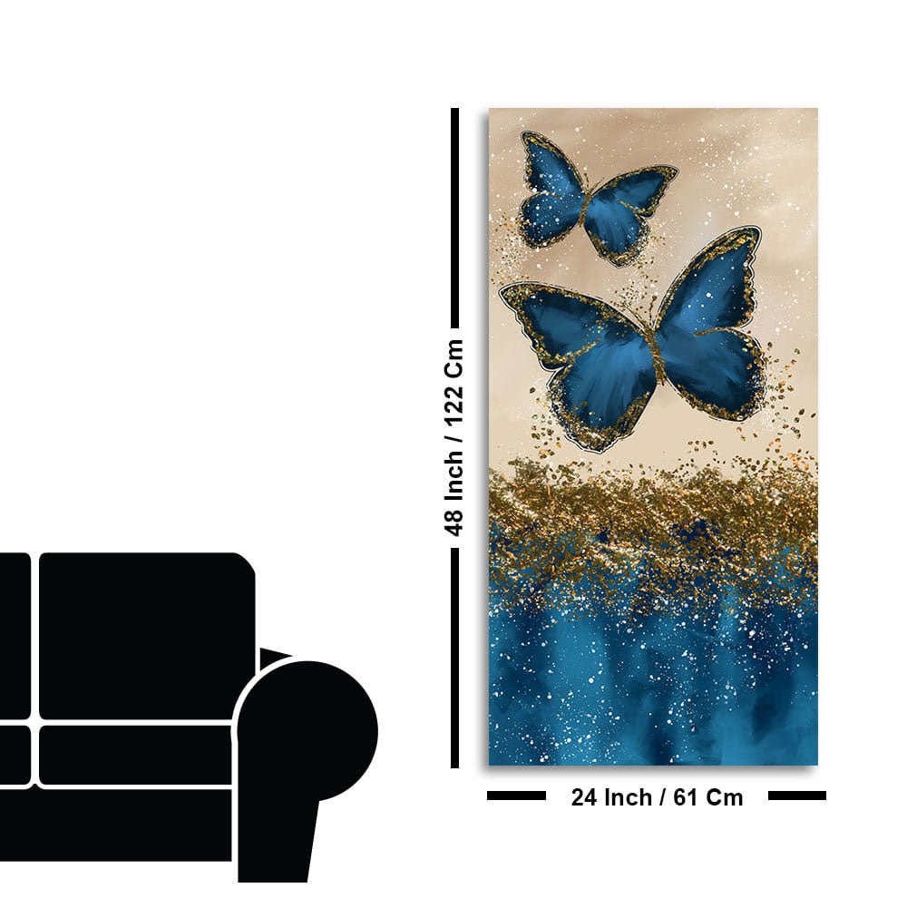 Beautiful Butterfly Premium Canvas Wall Painting - Decor Smart