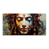 Beautiful Canvas Wall Painting of Artistic Colorful Women Face Art - Decor Smart
