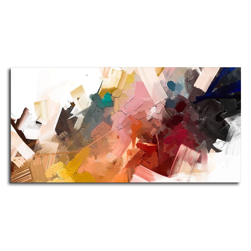 Beautiful Colorful Texture Abstract art Canvas Wall Painting - Decor Smart