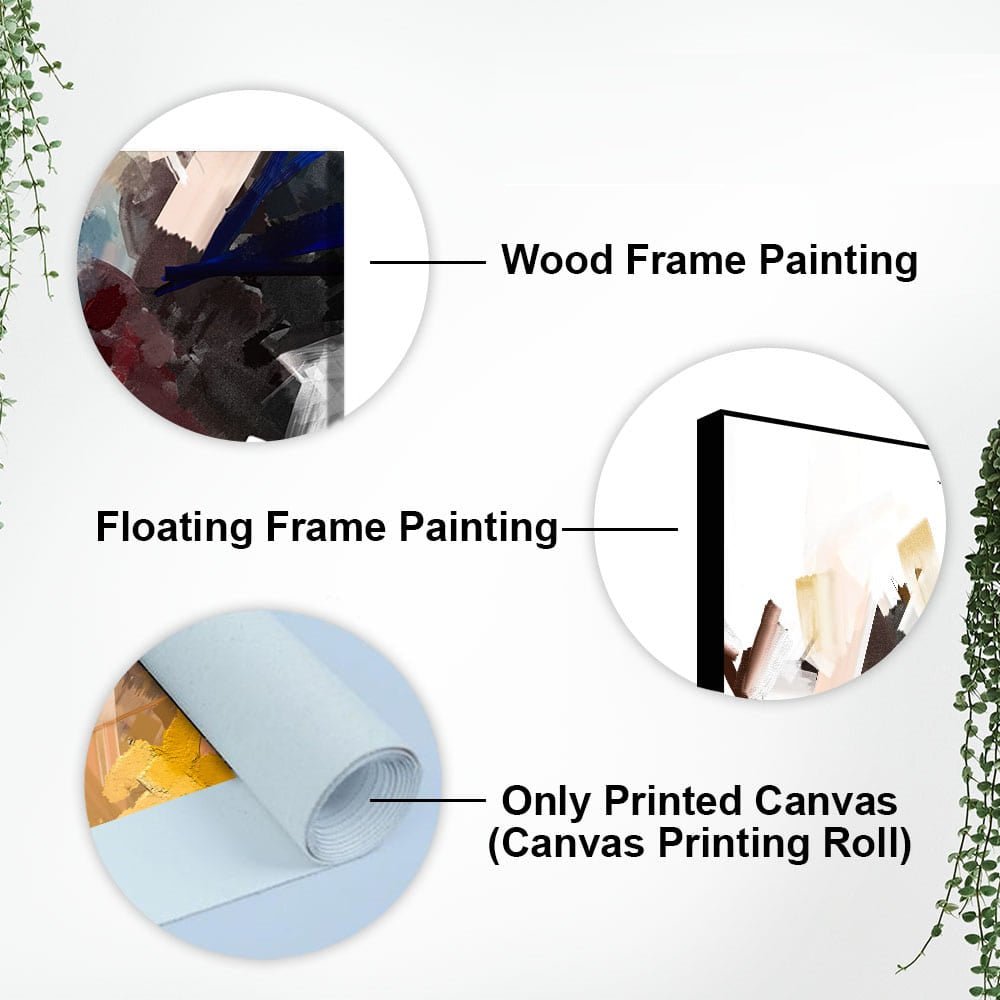 Beautiful Colorful Texture Abstract art Canvas Wall Painting - Decor Smart