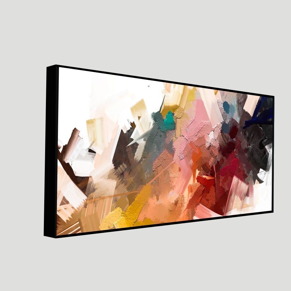 Beautiful Colorful Texture Abstract art Canvas Wall Painting - Decor Smart
