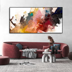 abstract wall design for home