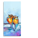 Beautiful Couple Birds Premium Canvas Wall Painting - Decor Smart