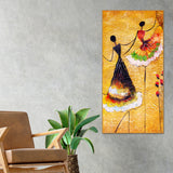 Beautiful Dancing Beauties Warli Art Wall Painting for Living Room - Decor Smart