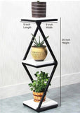 Beautiful Designer White Marble Side Table with Storage Shelf - Decor Smart