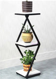 Beautiful Designer White Marble Side Table with Storage Shelf - Decor Smart
