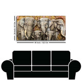 Beautiful Elephant Native Thai style Molding art wall Painting - Decor Smart