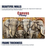 Beautiful Elephant Native Thai style Molding art wall Painting - Decor Smart