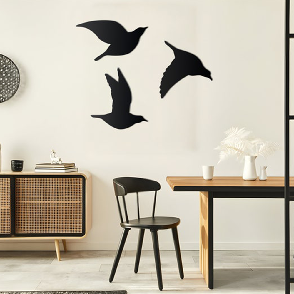 Beautiful Flying Birds Metal Wall Art Modern Decor Artwork