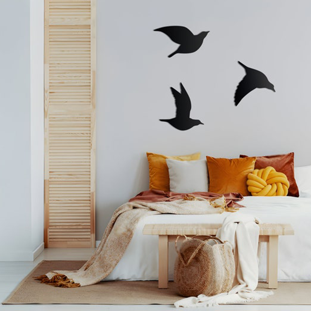 Beautiful Flying Birds Metal Wall Art Modern Decor Artwork