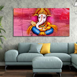 Beautiful Ganesha Abstract Art Canvas Wall Painting - Decor Smart