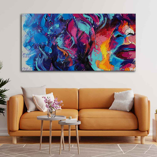 Beautiful Girl Abstract Art wall Painting - Decor Smart
