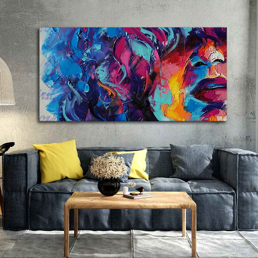 Beautiful Girl Abstract Art wall Painting - Decor Smart