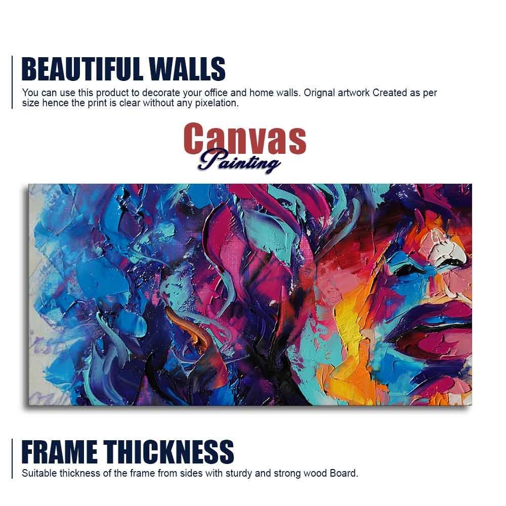 Beautiful Girl Abstract Art wall Painting - Decor Smart