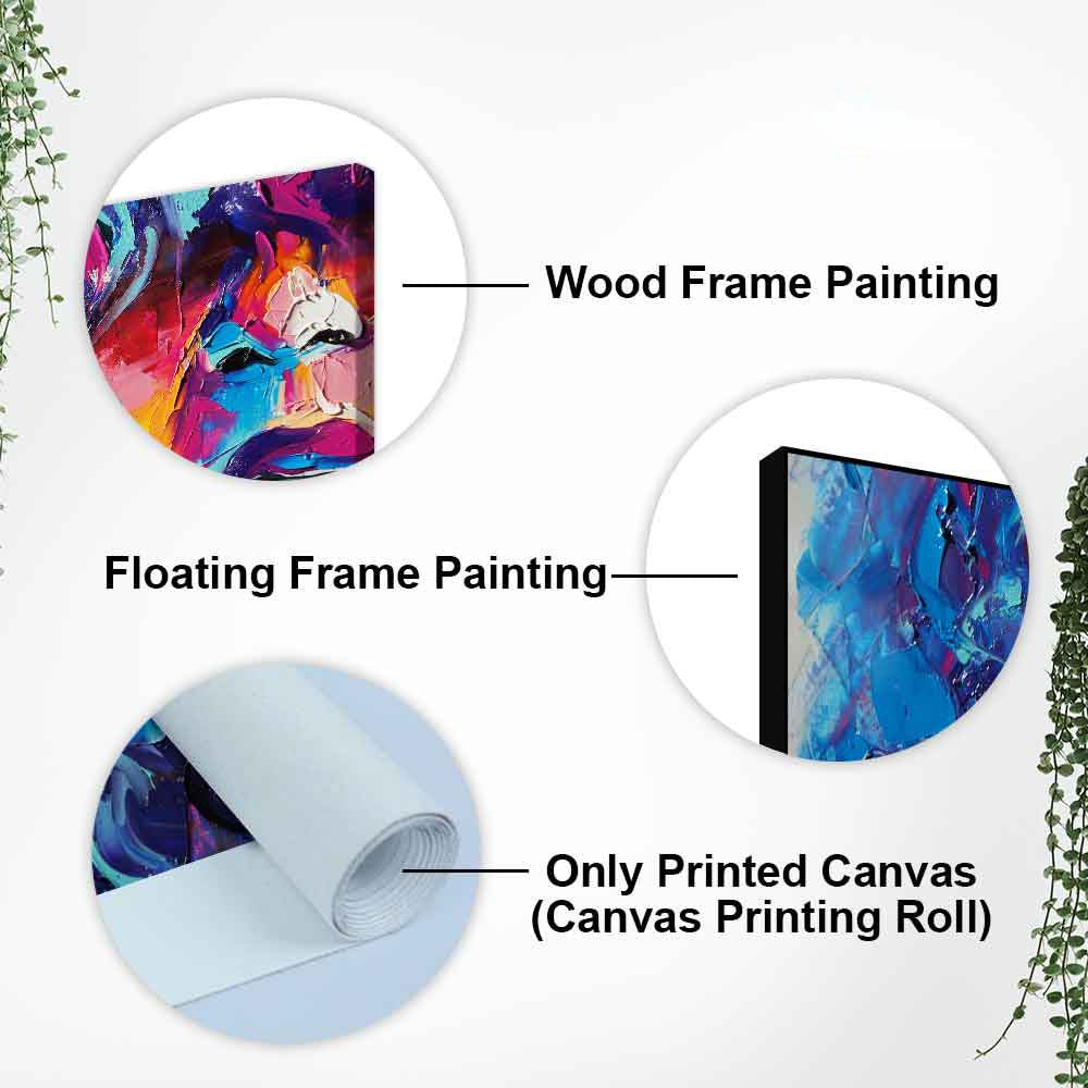 Beautiful Girl Abstract Art wall Painting - Decor Smart